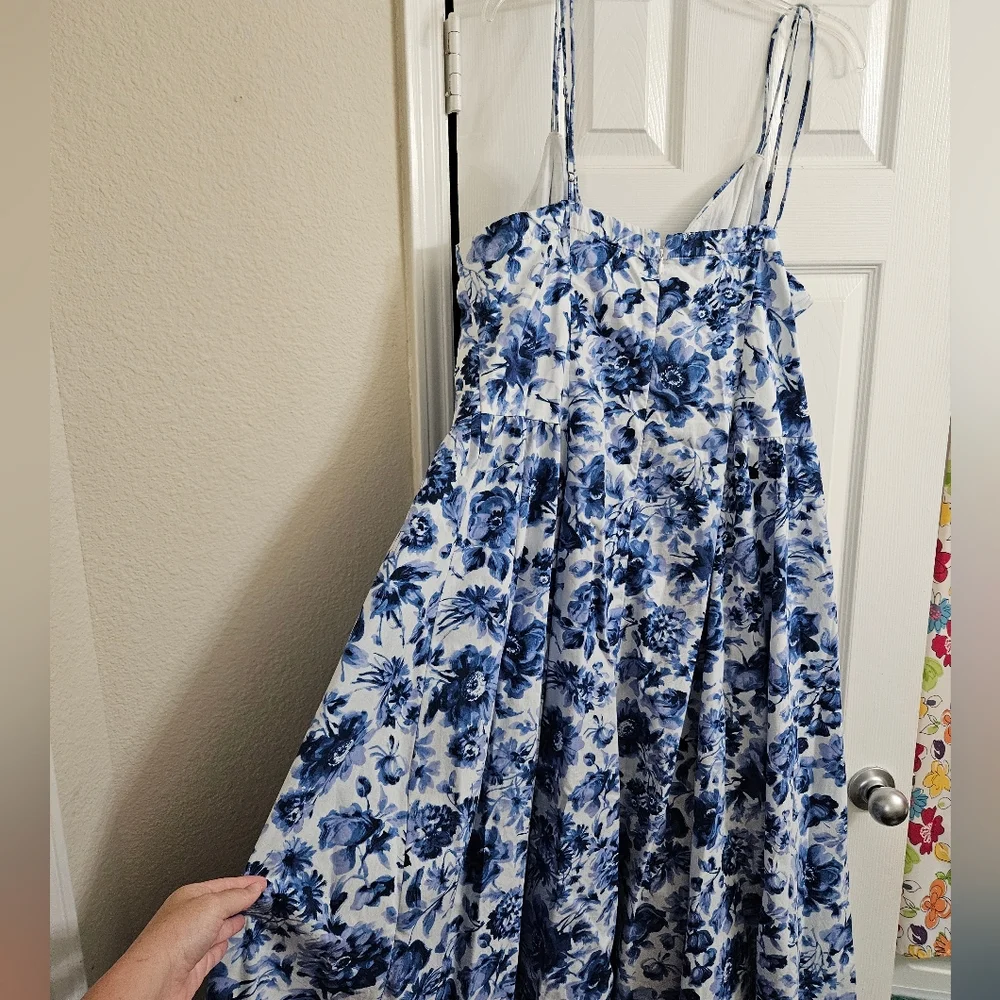 Abercrombie Blue Floral Maxi Dress